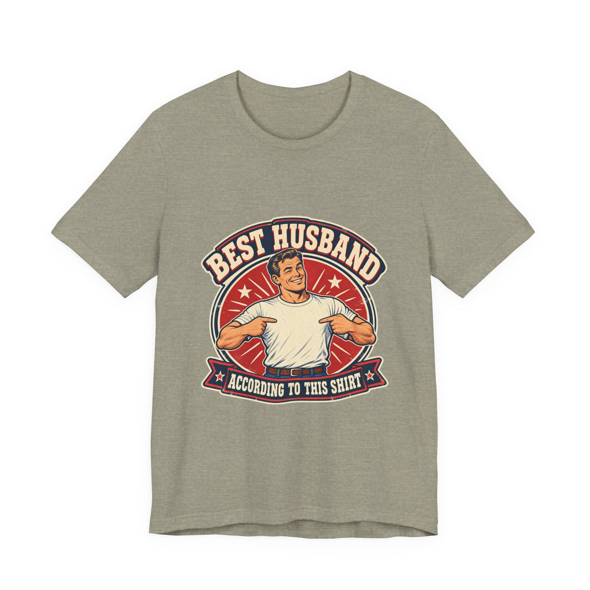 Best Husband Vintage T-Shirt — Funny Retro Husband Pride Design