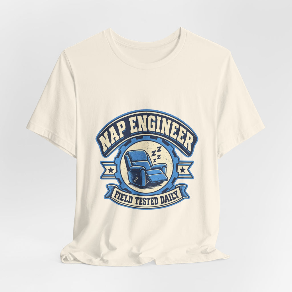 Vintage Nap Engineer T-Shirt — Field Tested Daily Recliner Design
