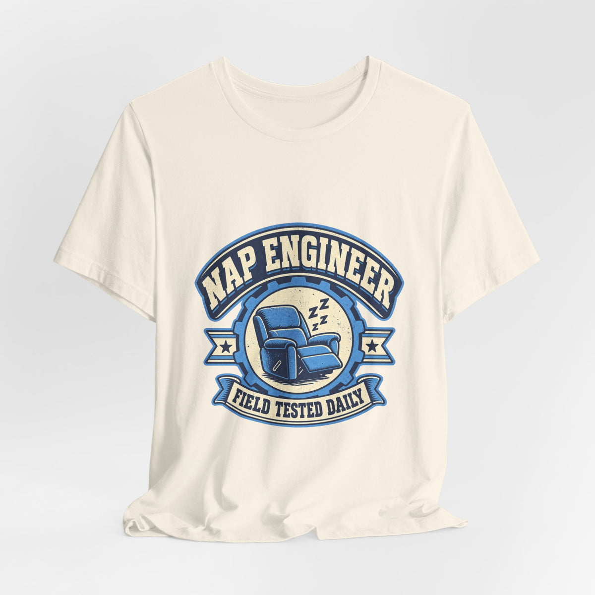 Vintage Nap Engineer T-Shirt — Field Tested Daily Recliner Design