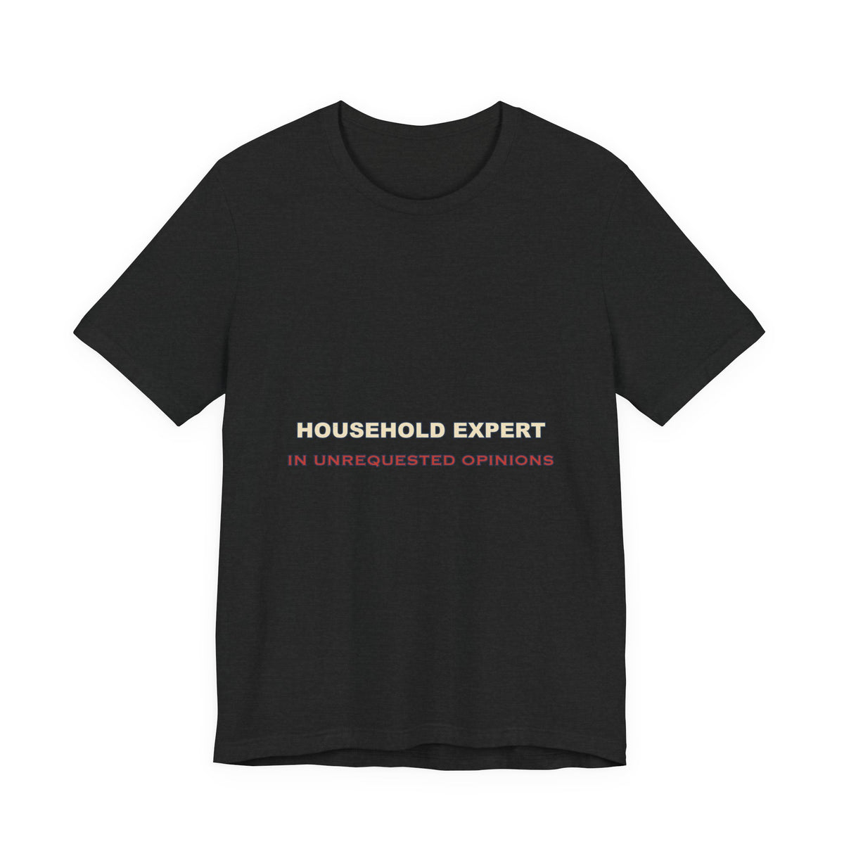 Household Expert in Unrequested Opinions T-Shirt — Funny Vintage Home Humor Tee