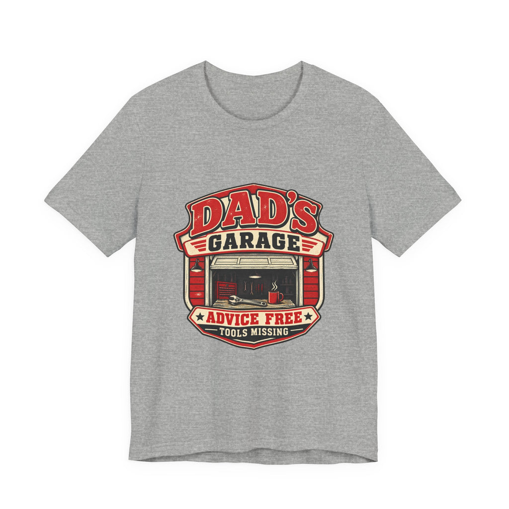 Dad’s Garage T-Shirt — Advice Free, Tools Missing Vintage Mechanic Tee