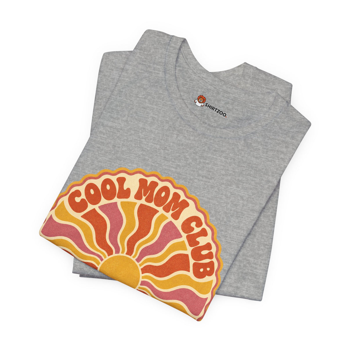 Cool Mom Club Tee — Retro Sun Graphic "Members Only" Mother's Day Shirt