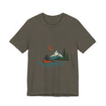 Vintage Canoe Moon T-Shirt — Mountain Lake Paddler Wilderness Tee