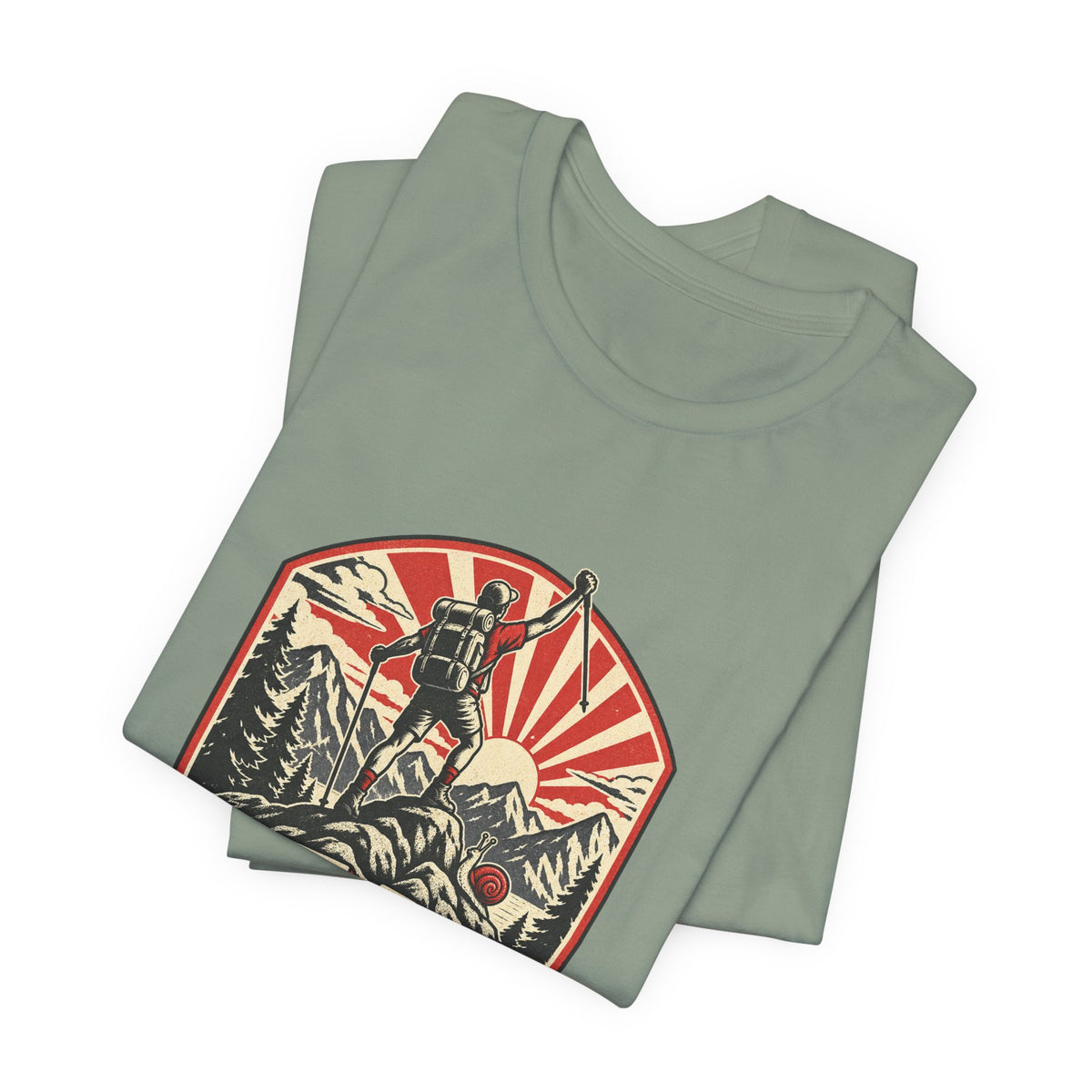 Peak Performance Questionable Pace T-Shirt — Funny Hiking Snail Vintage Mountain Tee