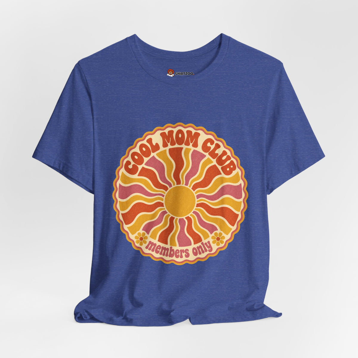 Cool Mom Club Tee — Retro Sun Graphic "Members Only" Mother's Day Shirt