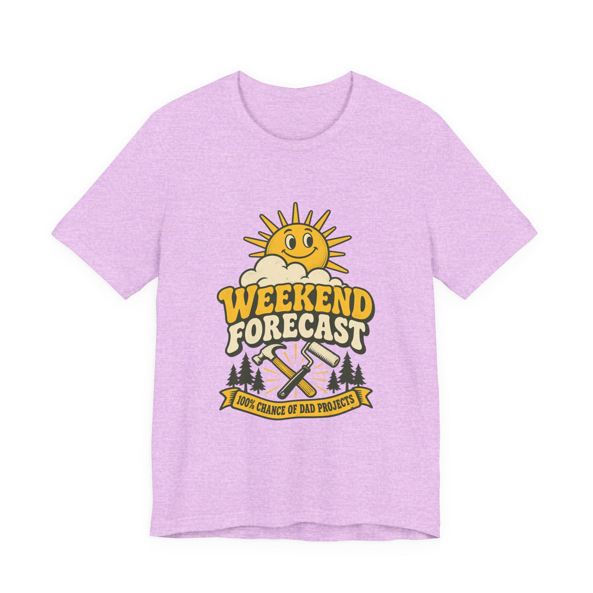 Weekend Forecast Dad Projects T-Shirt – Funny Vintage DIY Dad Tee