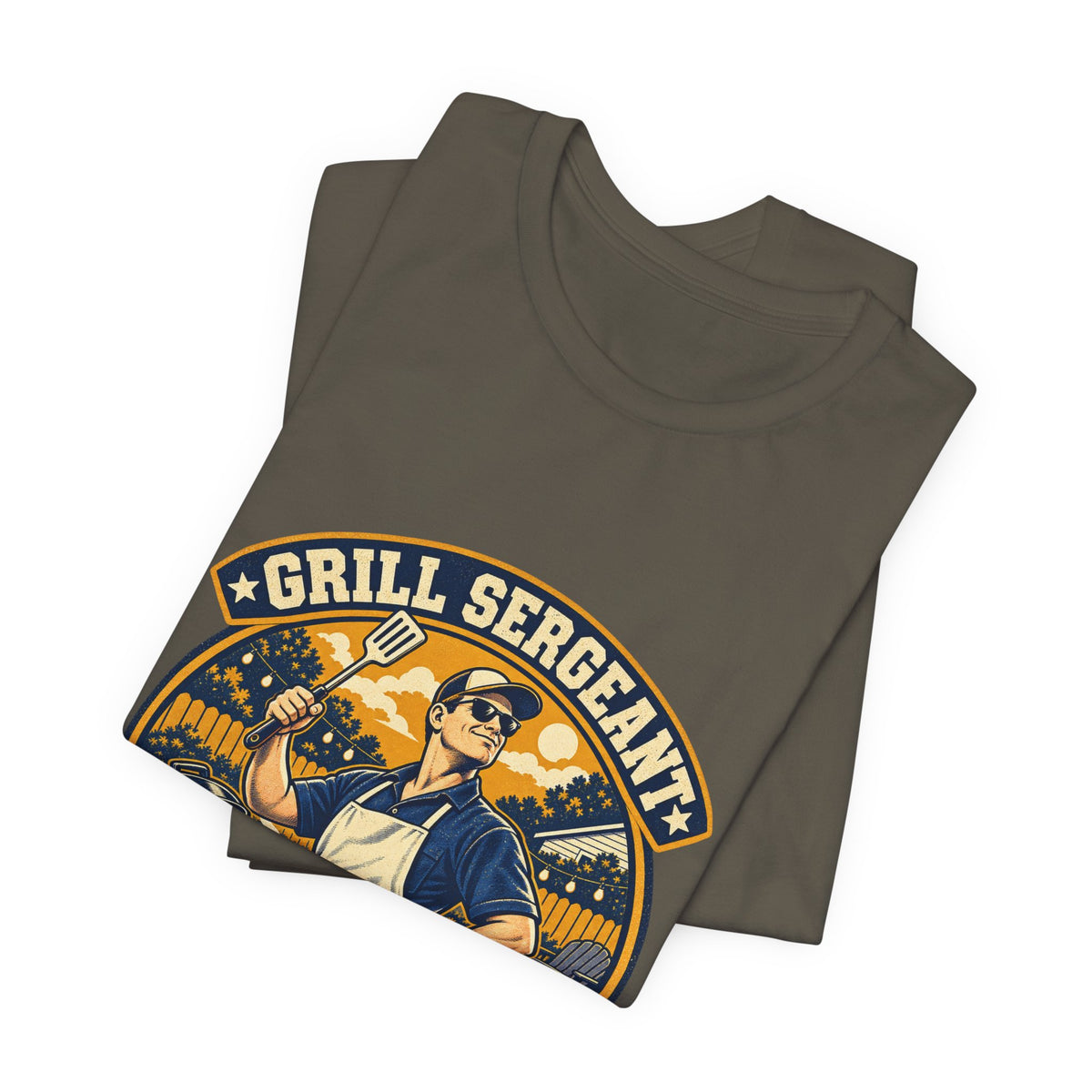 Grill Sergeant Husband Division Vintage BBQ T-Shirt