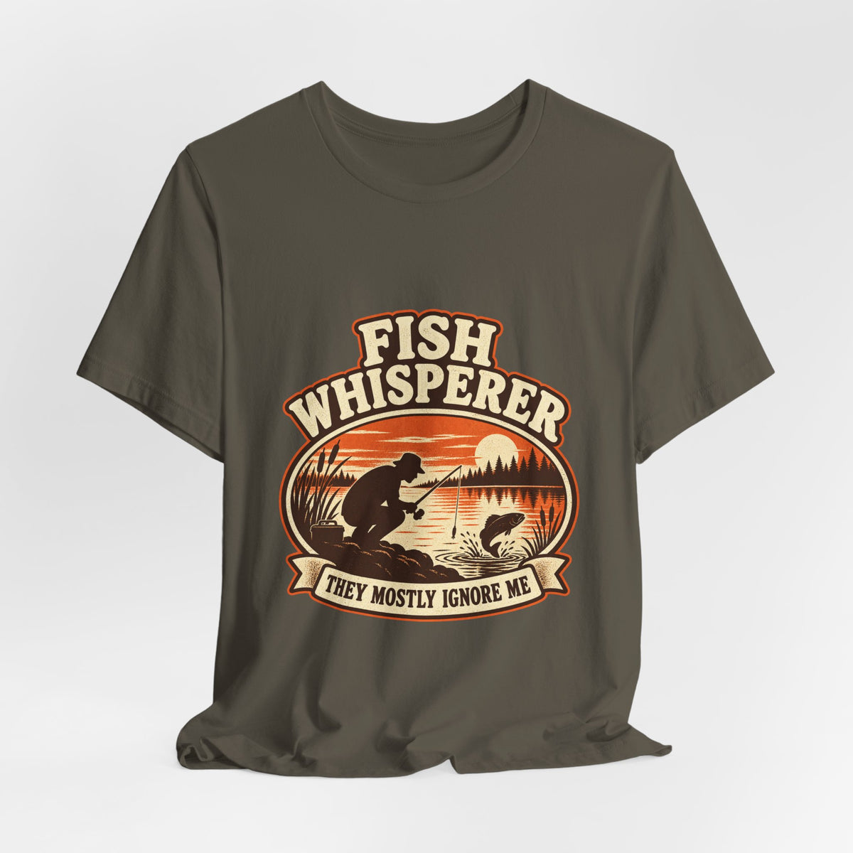 Fish Whisperer They Mostly Ignore Me Vintage Fishing T-Shirt