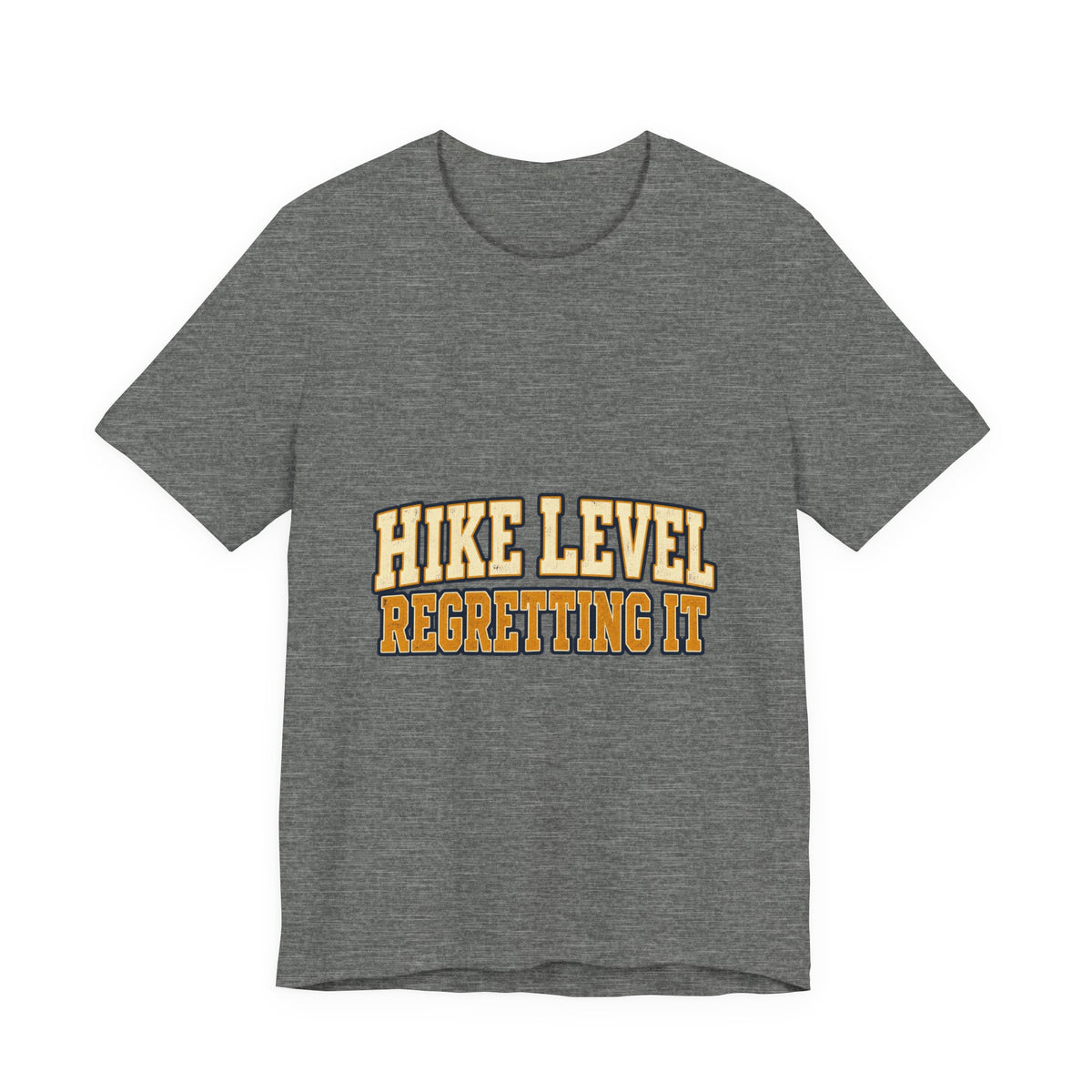 Hike Level: Regretting It T-Shirt — Funny Vintage Hiking Tee
