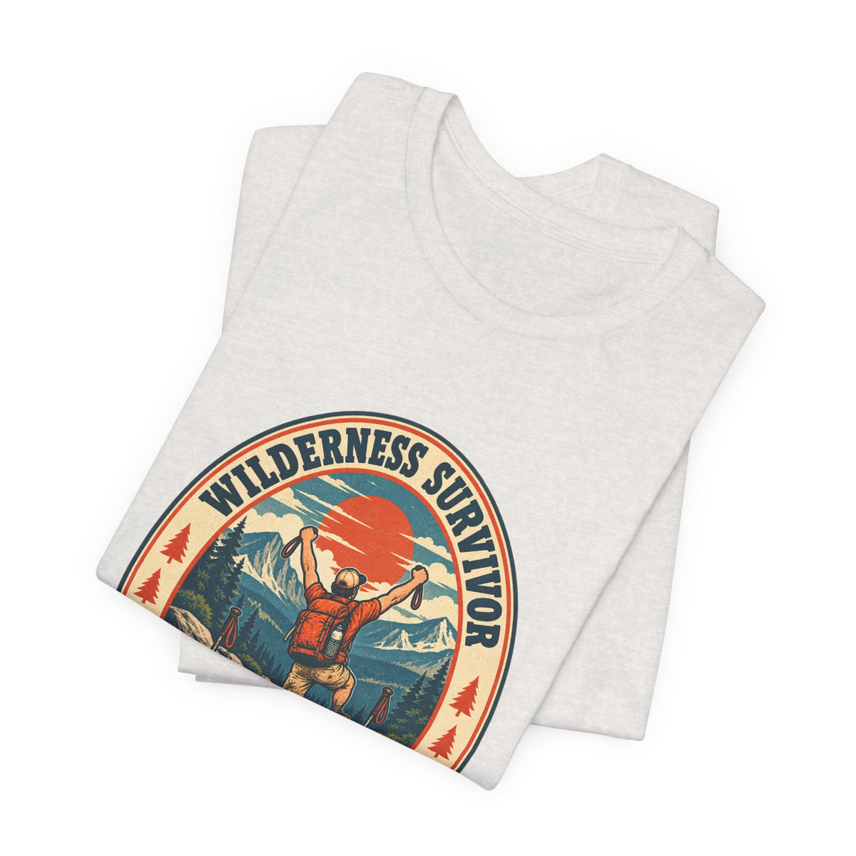 Wilderness Survivor T-Shirt — One Short Hike Vintage Mountain Hiking Tee