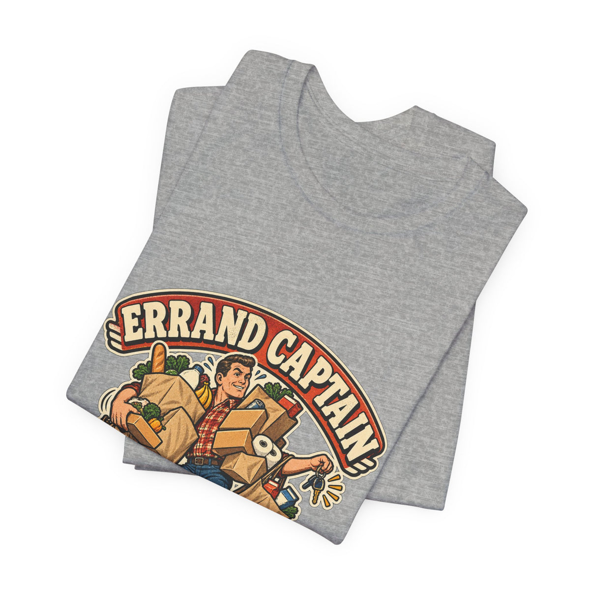 Errand Captain One Trip Maximum T-Shirt — Retro Grocery Haul Humor Tee