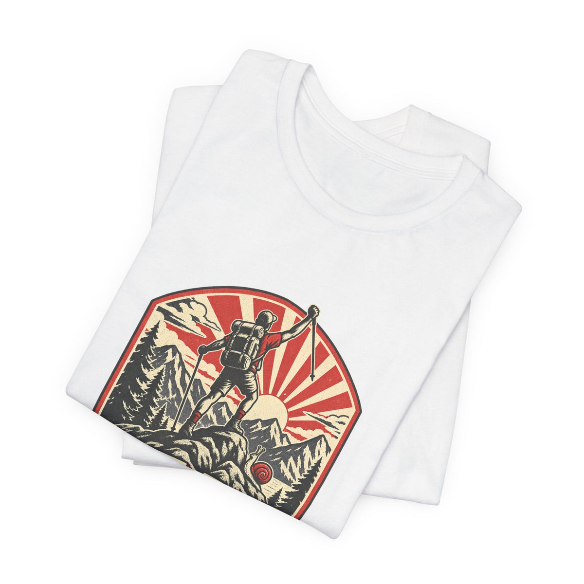 Peak Performance Questionable Pace T-Shirt — Funny Hiking Snail Vintage Mountain Tee