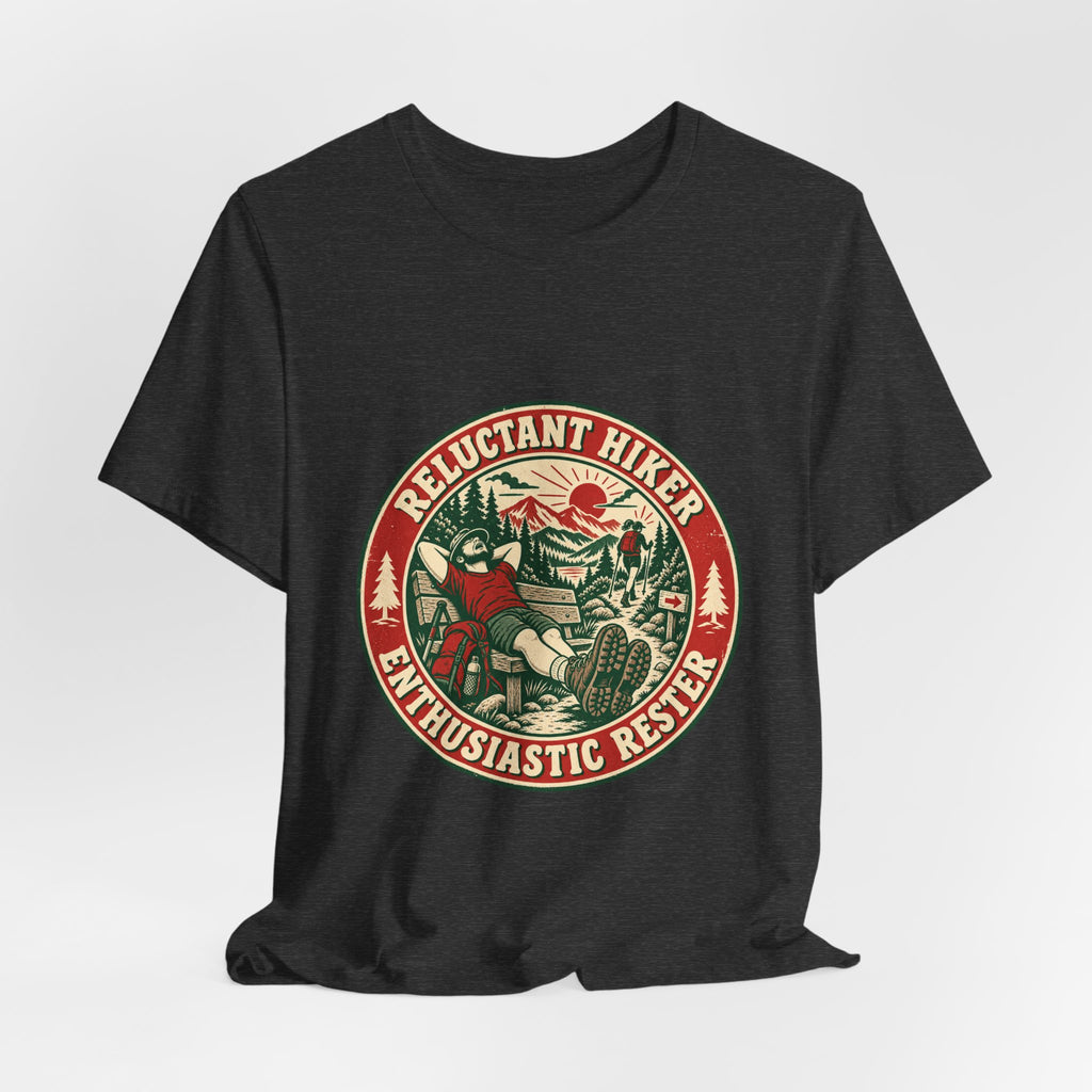 Reluctant Hiker T-Shirt — Enthusiastic Rest Vintage Hiking Tee