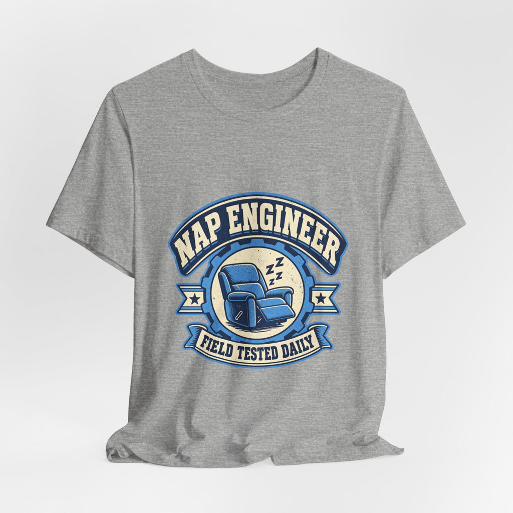 Vintage Nap Engineer T-Shirt — Field Tested Daily Recliner Design