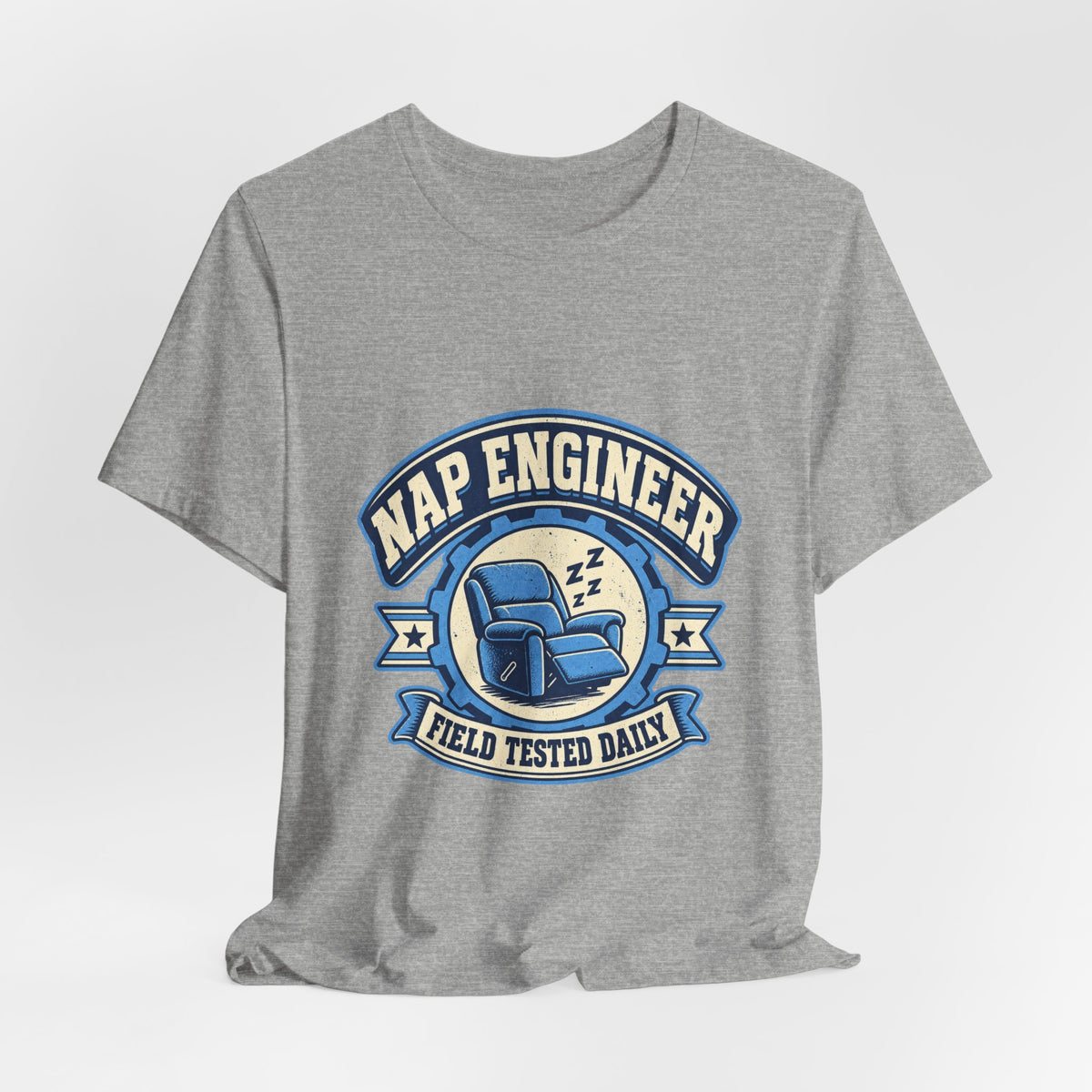 Vintage Nap Engineer T-Shirt — Field Tested Daily Recliner Design