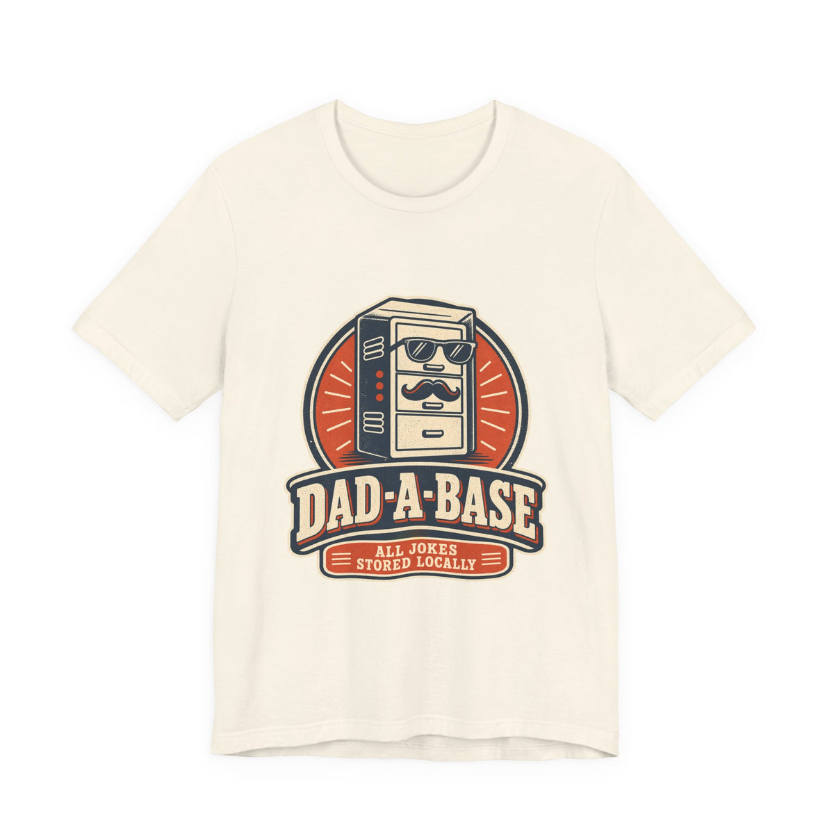 Dad-A-Base T-Shirt, Funny Dad Joke Database Tee, Cool Vintage Father’s Day Gift