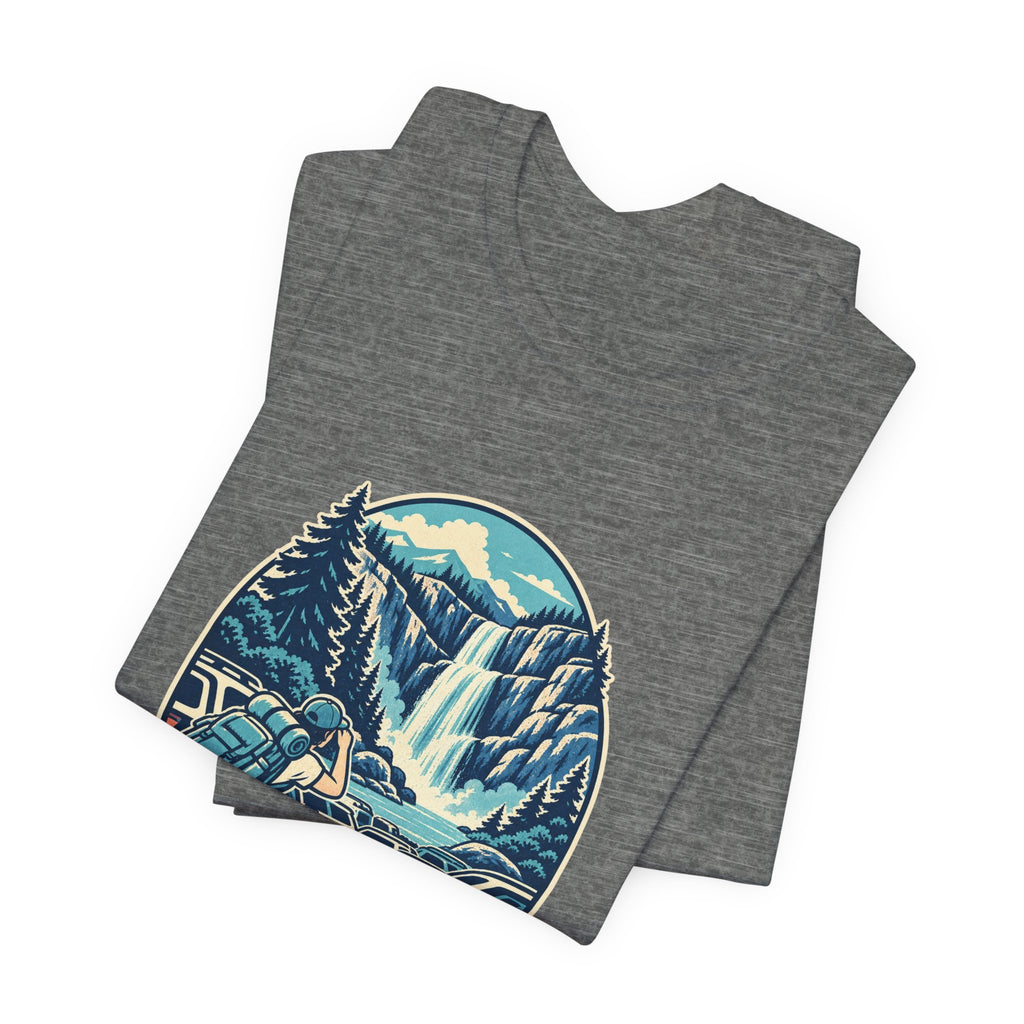 Waterfall Chaser T-Shirt — Mostly Chasing Parking Funny Road Trip Hiking Tee