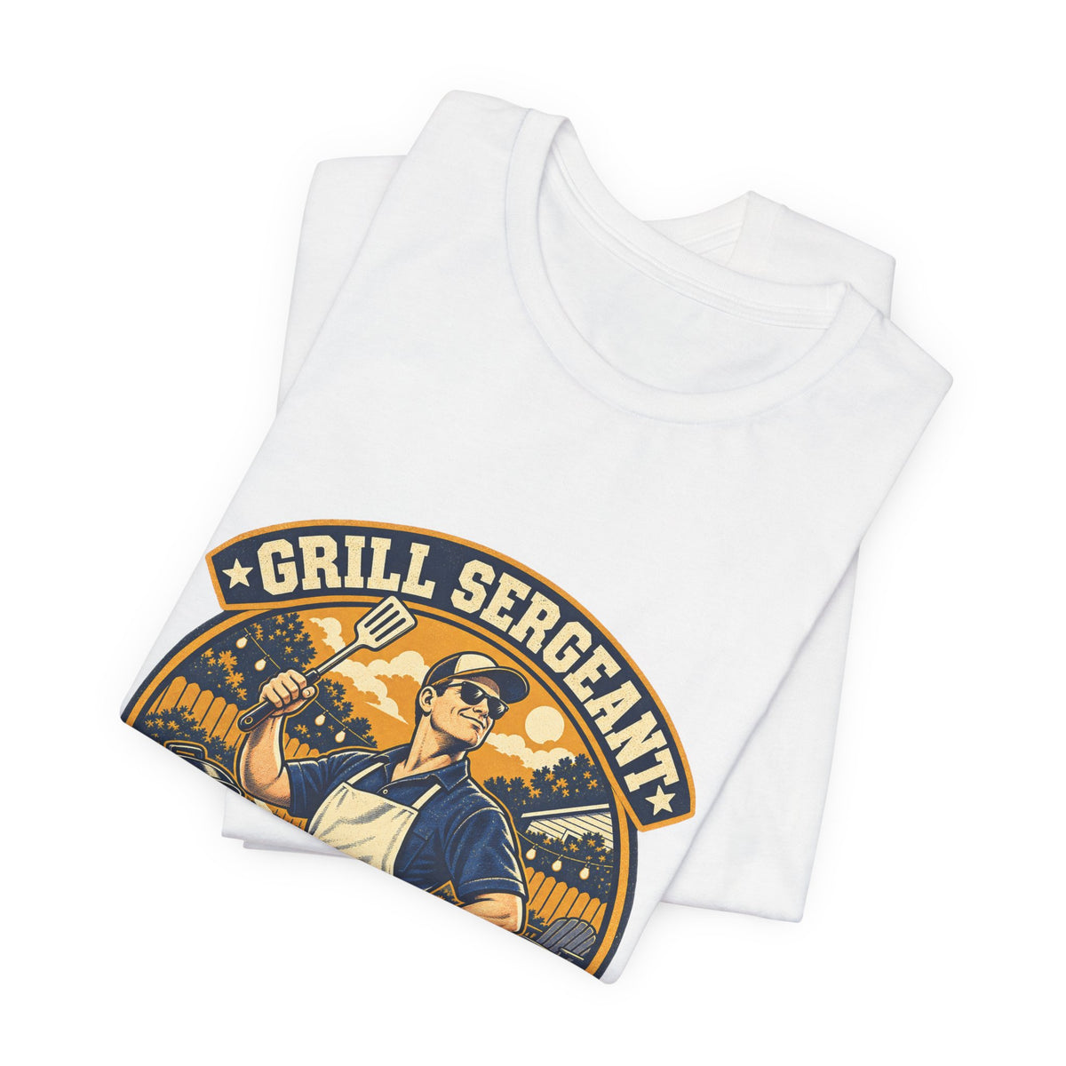 Grill Sergeant Husband Division Vintage BBQ T-Shirt