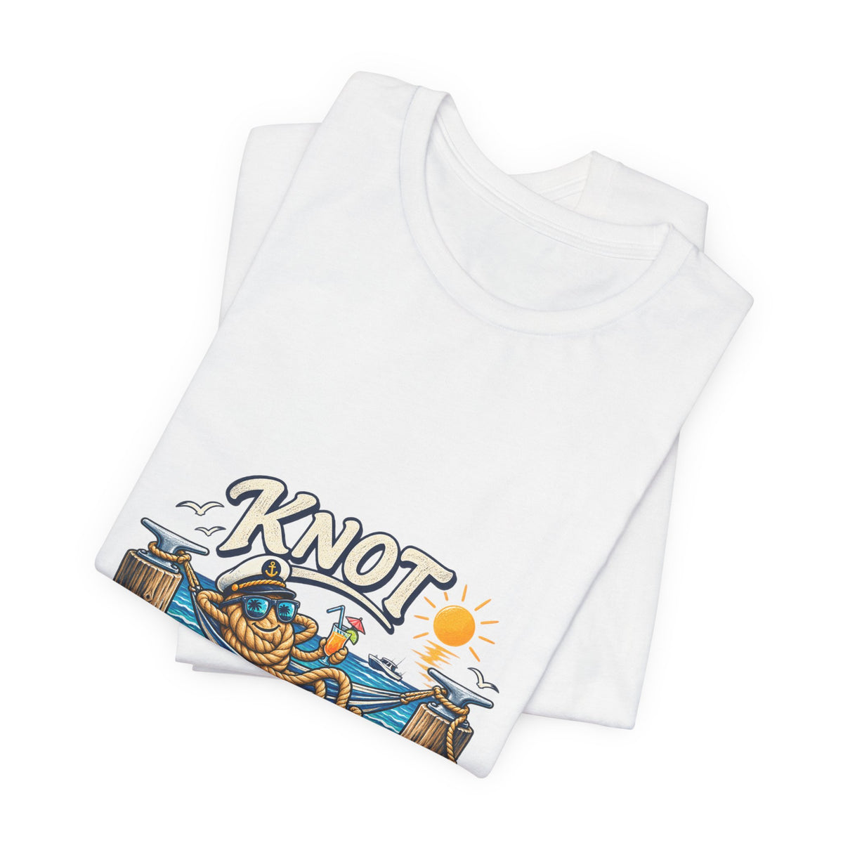 Knot Working Today Nautical T-Shirt — Funny Relaxed Sailor Beach Design