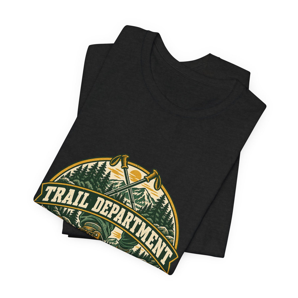 Trail Department Official Mud Inspector T-Shirt, Vintage Hiking Badge Tee