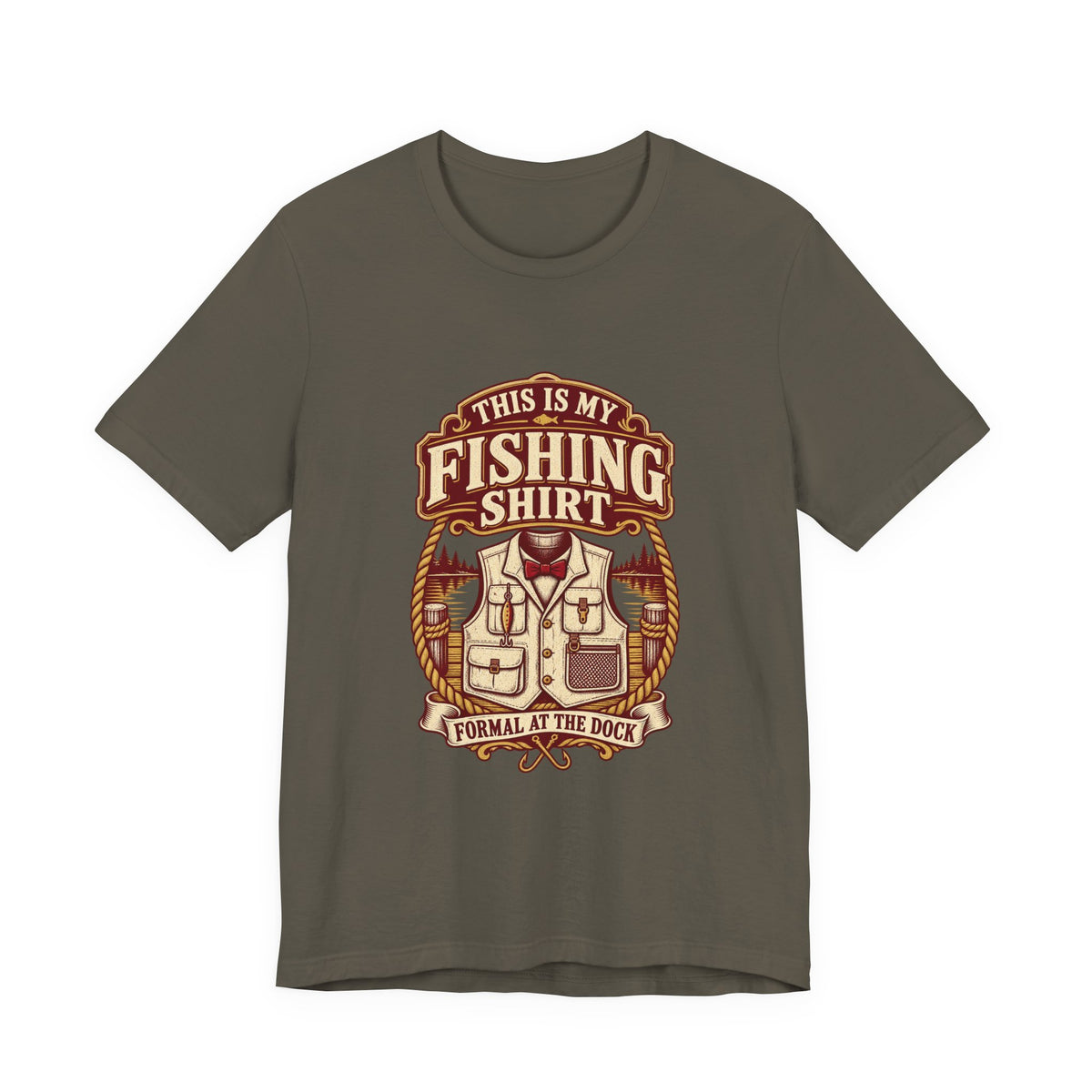 This Is My Fishing Shirt T-Shirt — Formal at the Dock Vintage Angler Tee