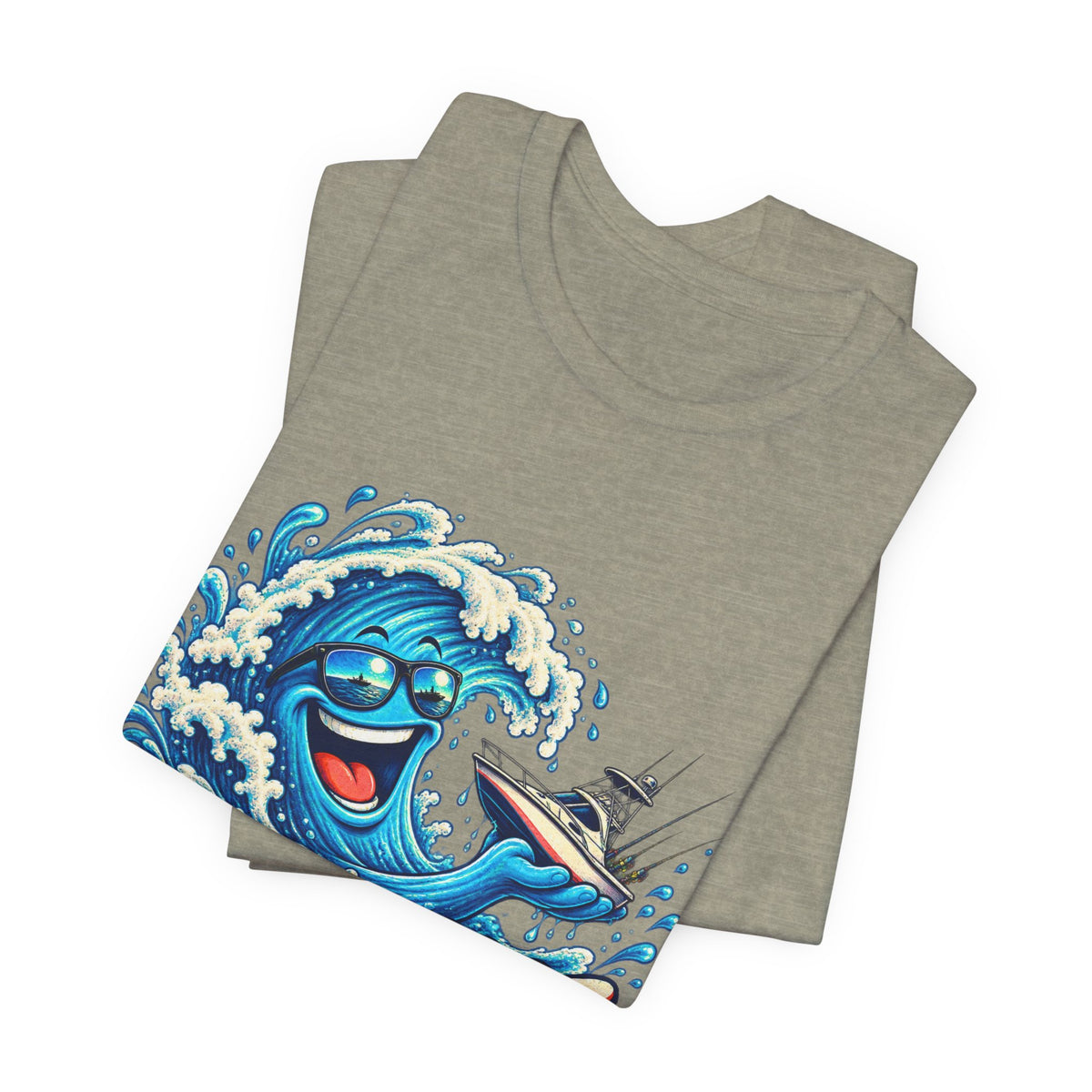 Aquaholic T-Shirt, Vintage Ocean Wave Humor Tee for Boating and Fishing Fans
