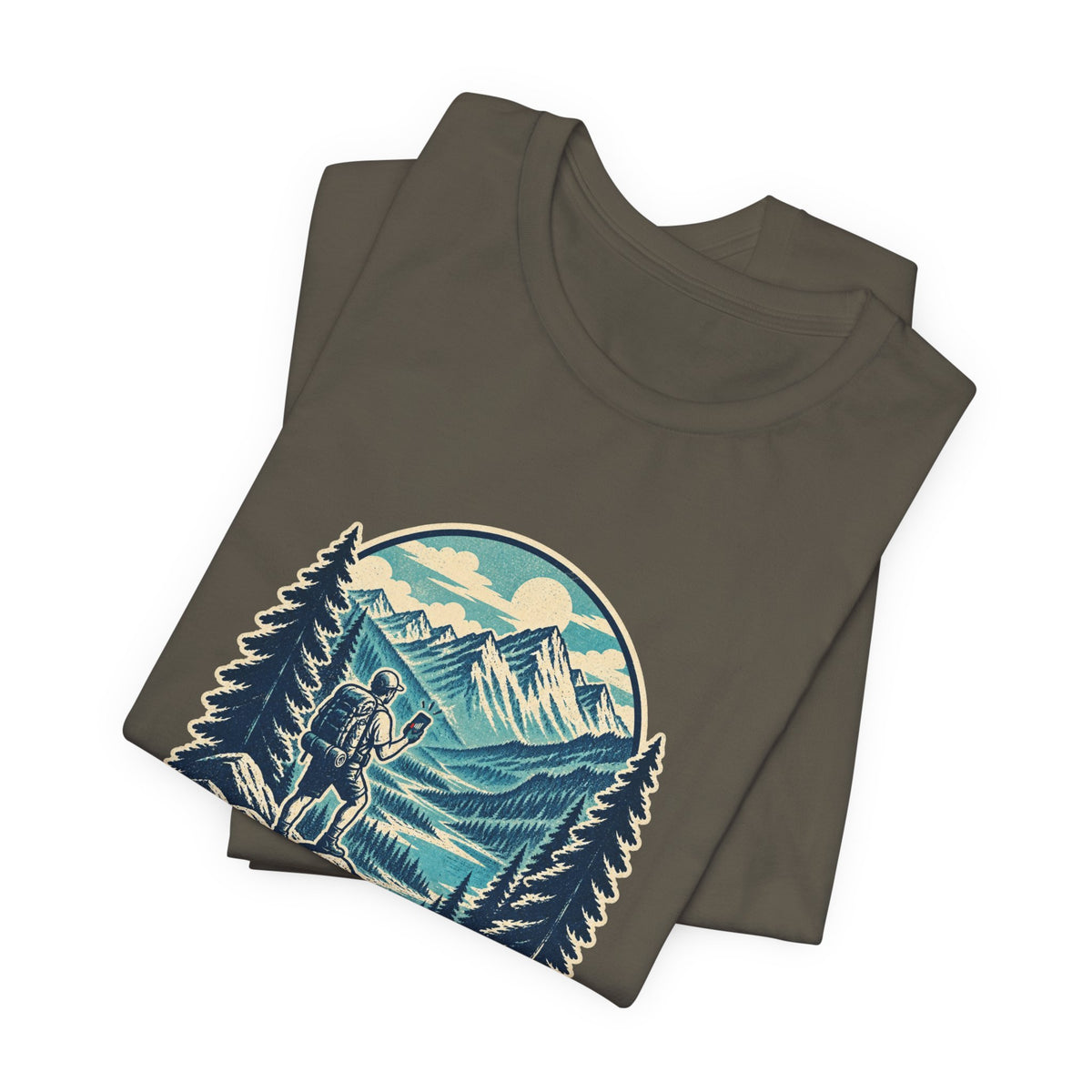 Wilderness WiFi T-Shirt — Signal Not Found Vintage Mountain Hiking Tee