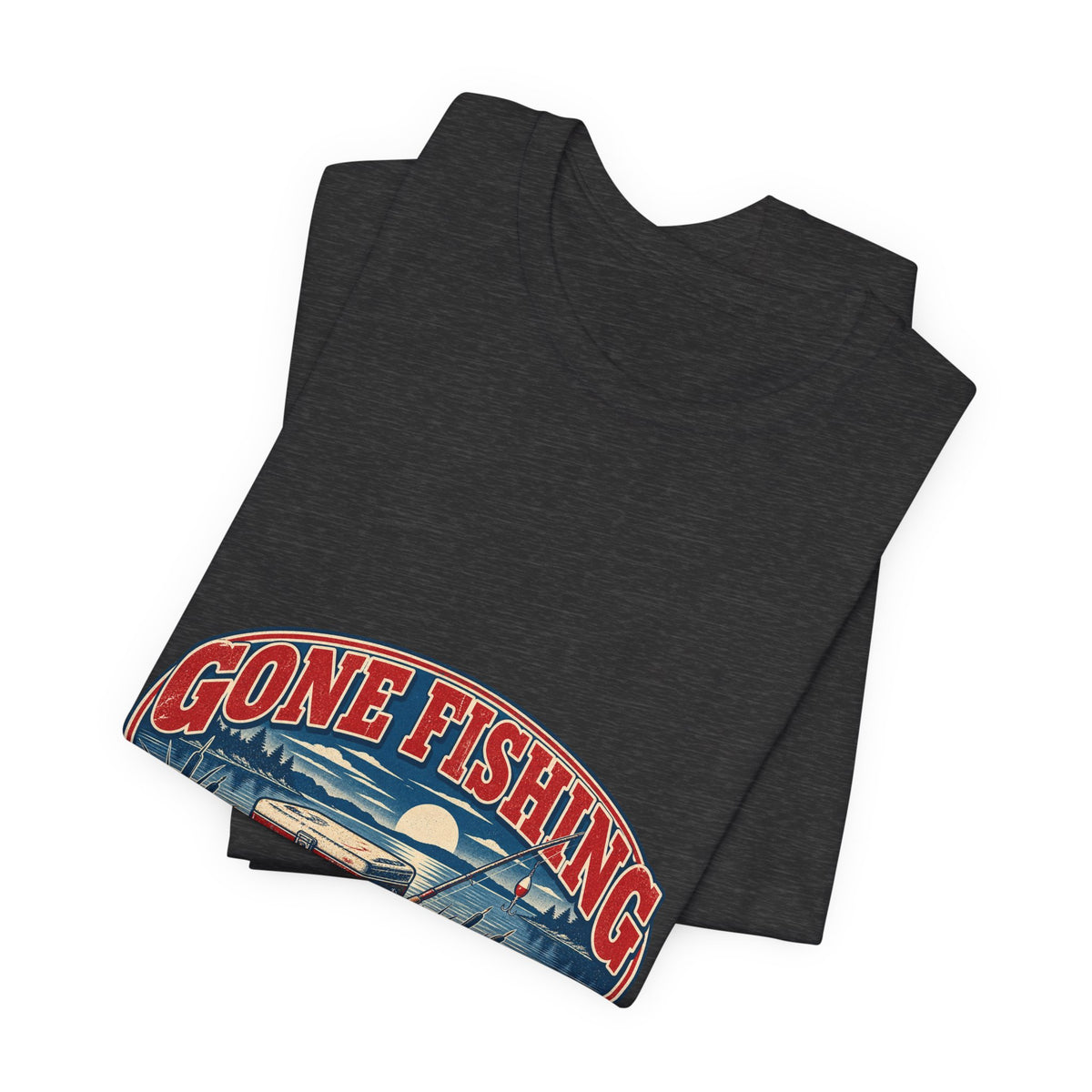 Gone Fishing T-Shirt — Back When the Cooler Is Empty Vintage Fishing Tee