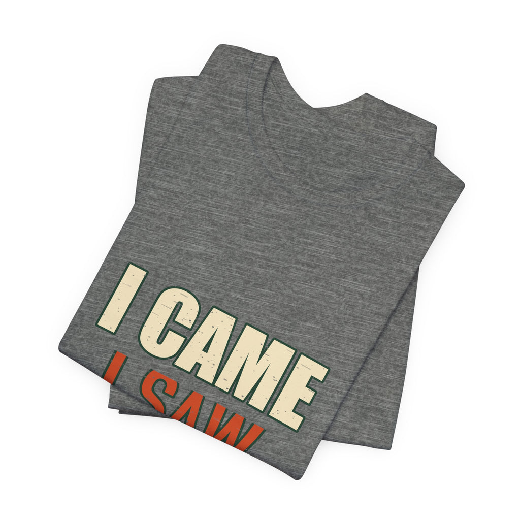 I Came I Saw I Asked My Wife T-Shirt — Funny Vintage Marriage Humor Tee