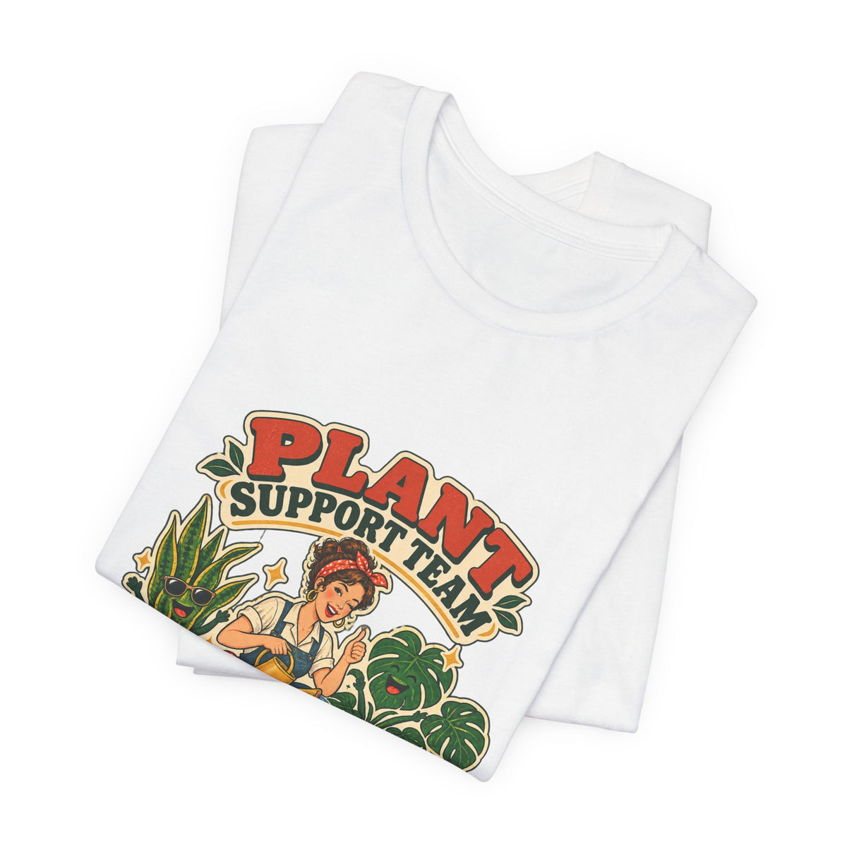 Plant Support Team T-Shirt, Talking Them Through It Vintage Plant Lady Tee