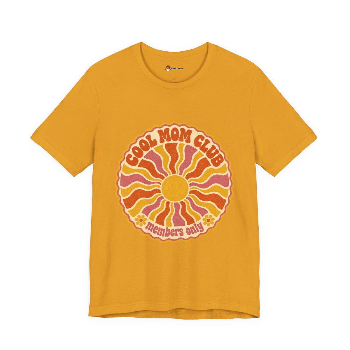 Cool Mom Club Tee — Retro Sun Graphic "Members Only" Mother's Day Shirt