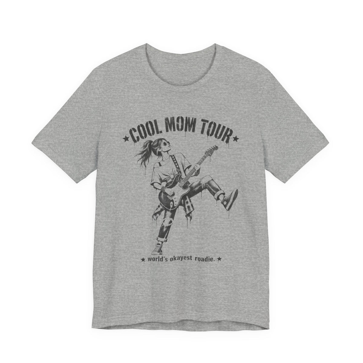 Cool Mom Tour T-Shirt — "World's Okayest Roadie" Graphic Tee
