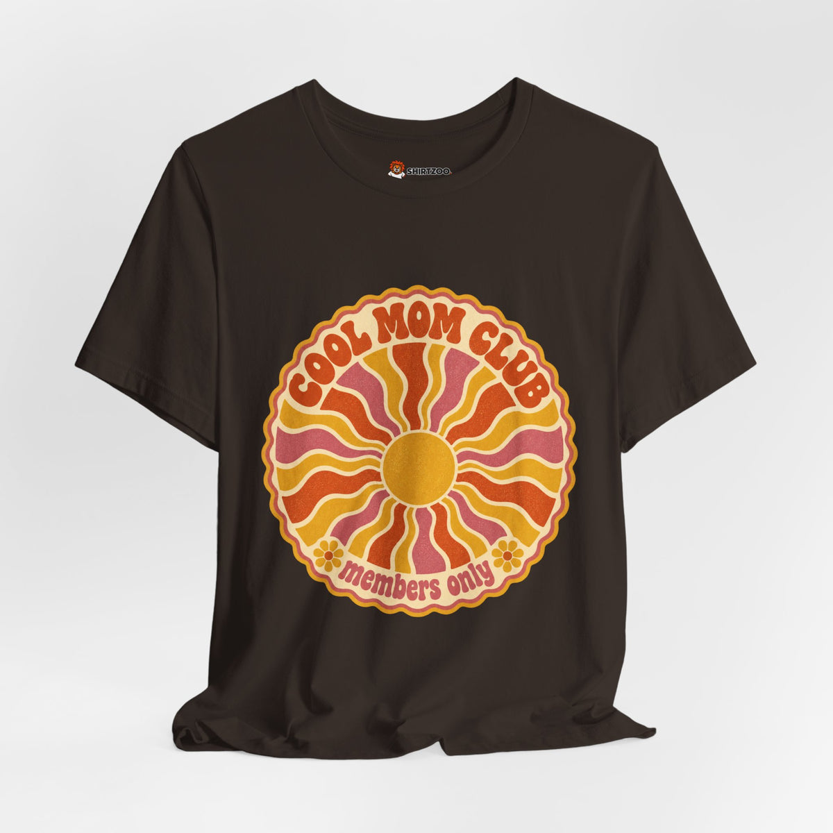 Cool Mom Club Tee — Retro Sun Graphic "Members Only" Mother's Day Shirt