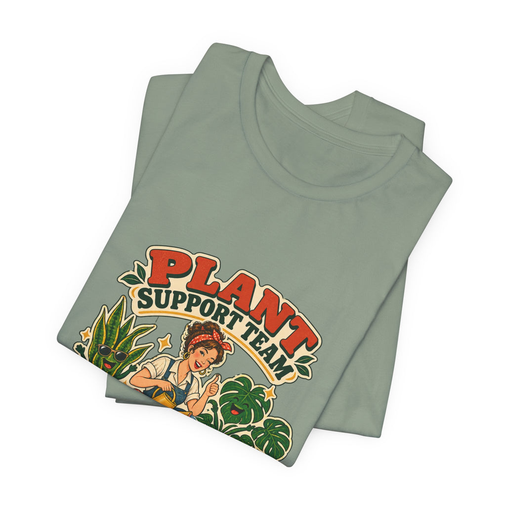 Plant Support Team T-Shirt, Talking Them Through It Vintage Plant Lady Tee