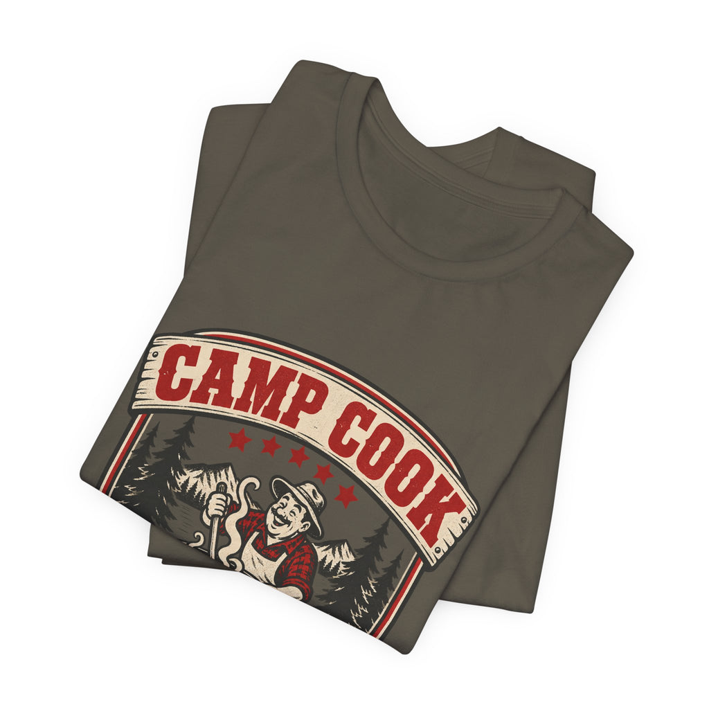 Camp Cook T-Shirt — Five-Star Meals One-Pot Menu Vintage Camping Tee