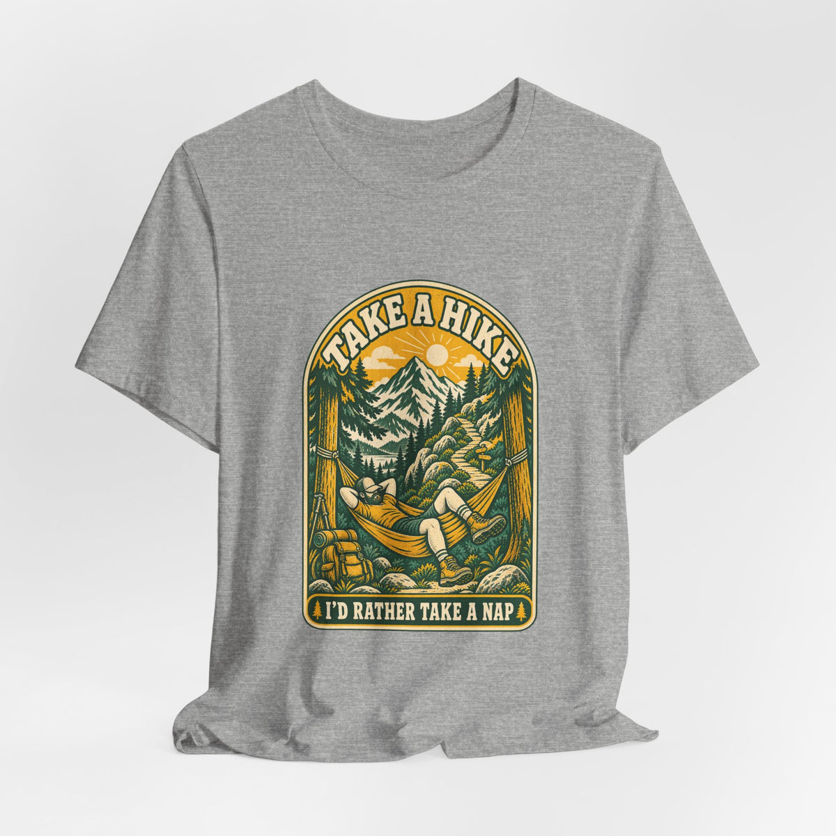 I'd Rather Take a Nap Vintage Hiking T-Shirt — Hammock Mountain Outdoors Tee