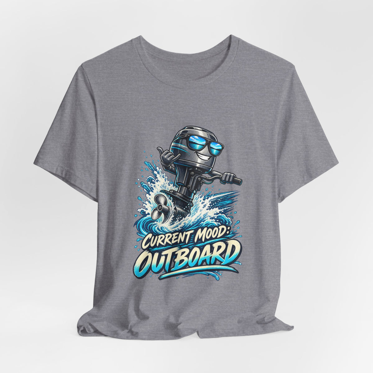 Current Mood: Outboard T-Shirt — Funny Boating and Outboard Motor Graphic Tee