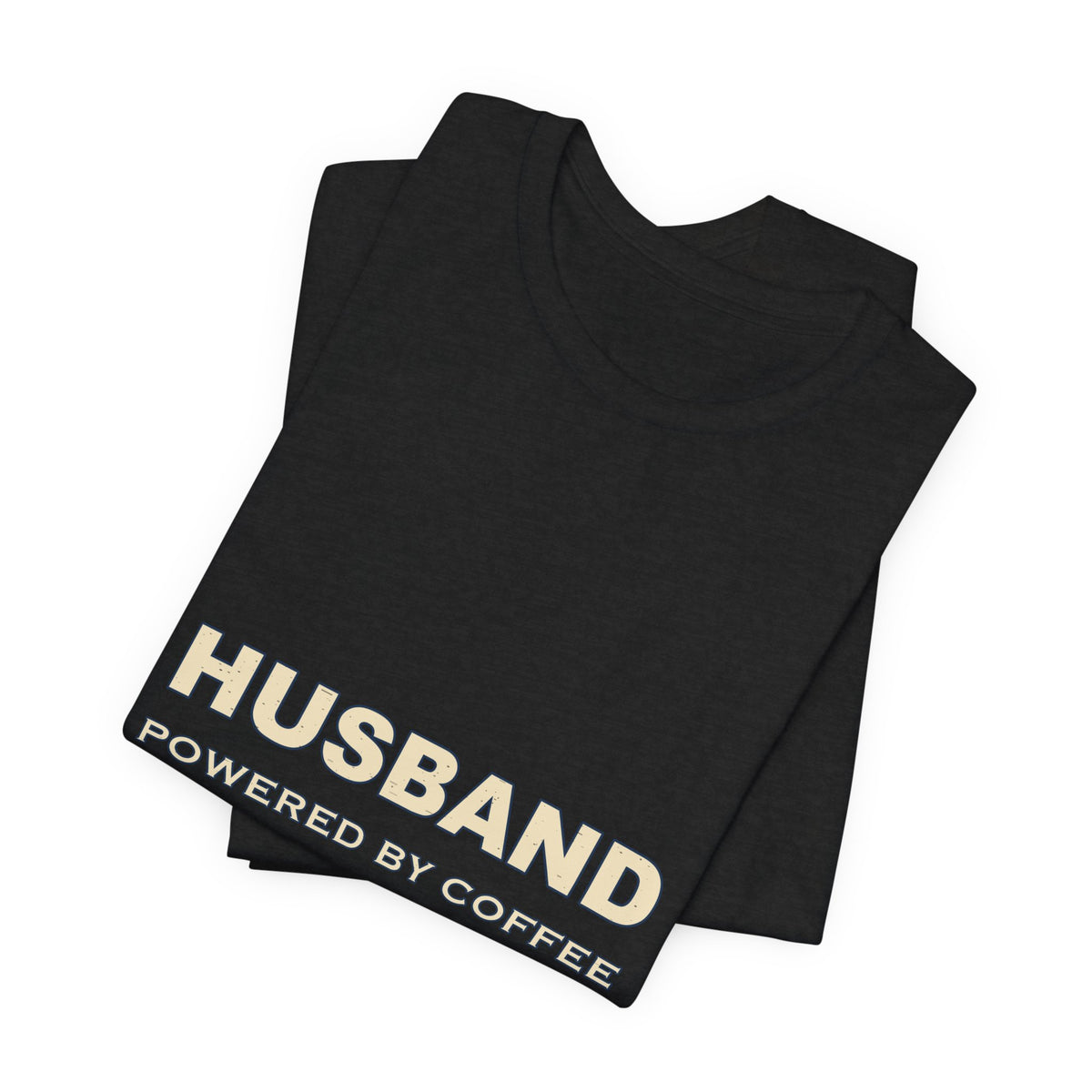 Husband Powered by Coffee T-Shirt — Directed by Wife Retro Couple Humor Tee