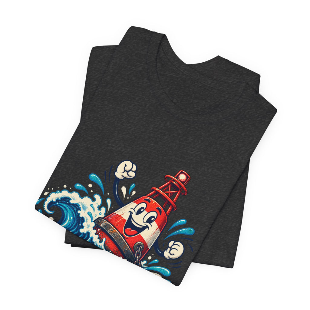 Buoy Oh Buoy Nautical Vintage T-Shirt — Funny Lighthouse Buoy Ocean Wave Design