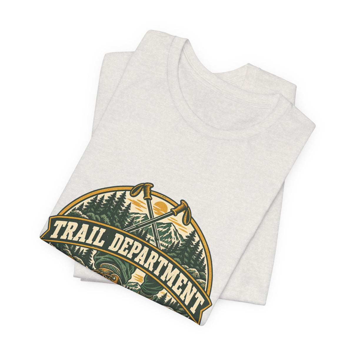 Trail Department Official Mud Inspector T-Shirt, Vintage Hiking Badge Tee