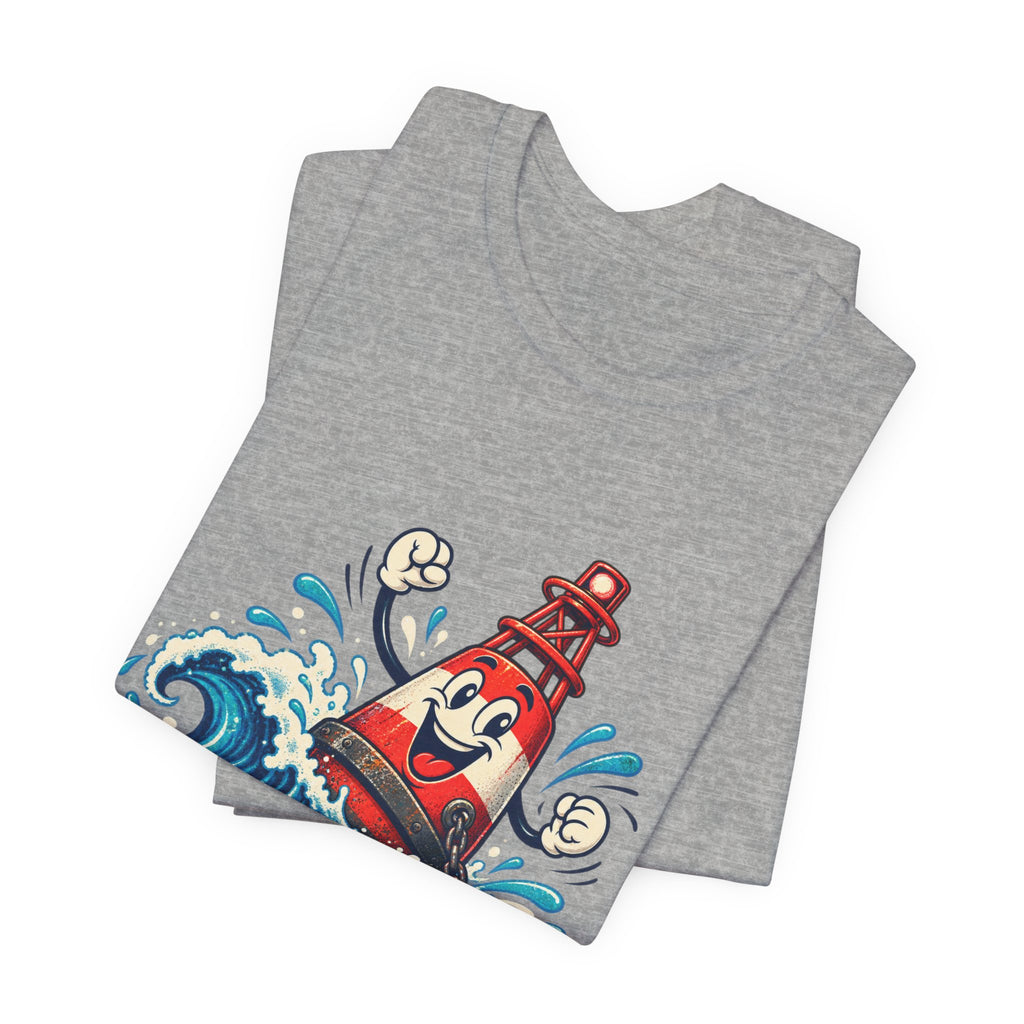 Buoy Oh Buoy Nautical Vintage T-Shirt — Funny Lighthouse Buoy Ocean Wave Design