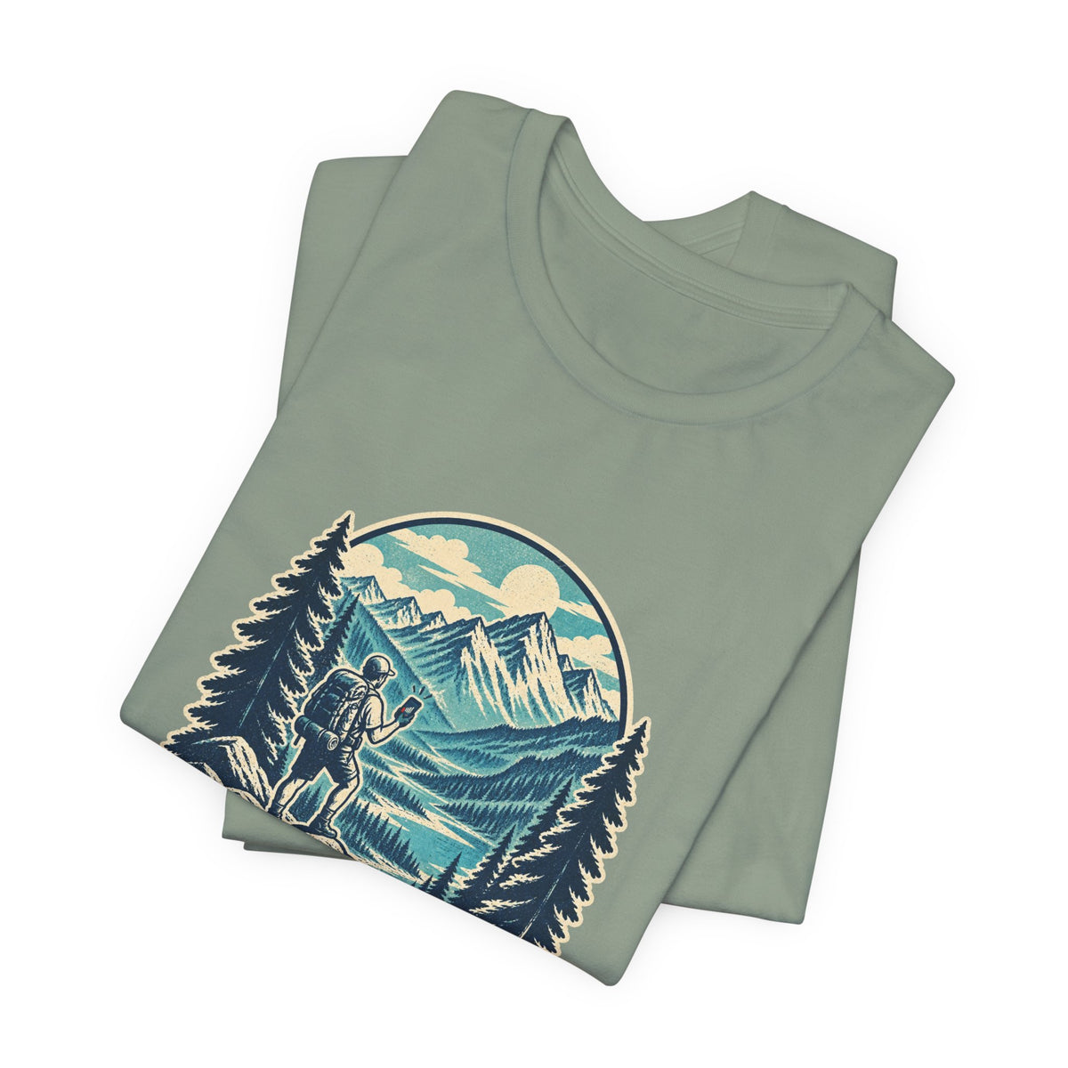 Wilderness WiFi T-Shirt — Signal Not Found Vintage Mountain Hiking Tee