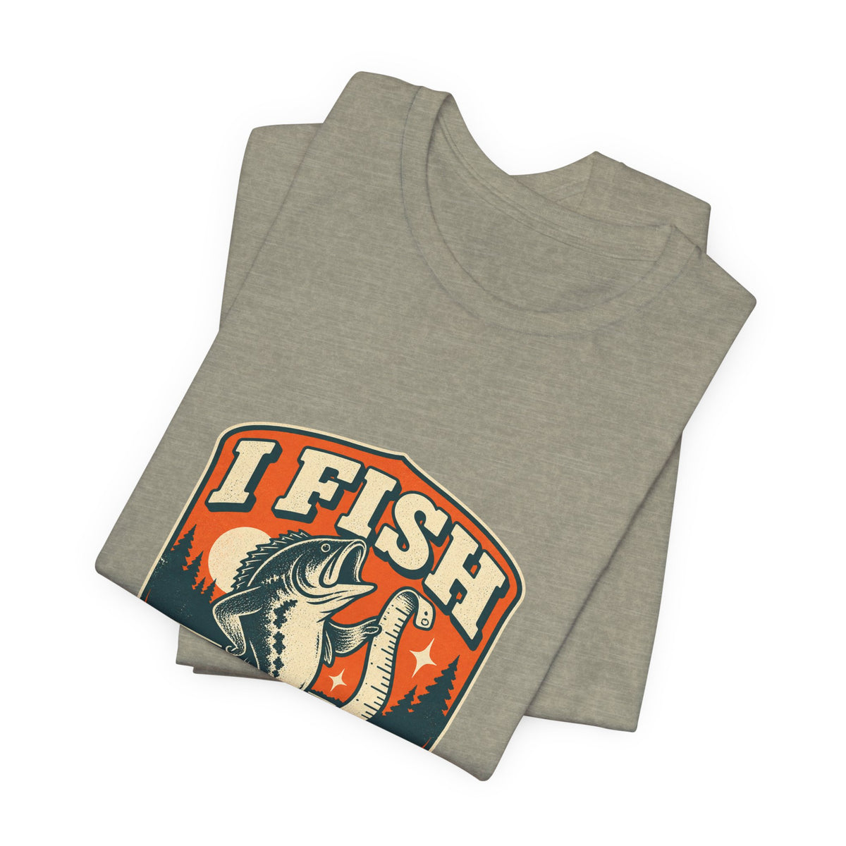 I Fish Therefore I Exaggerate T-Shirt — Vintage Fisherman Fish Tale Tee