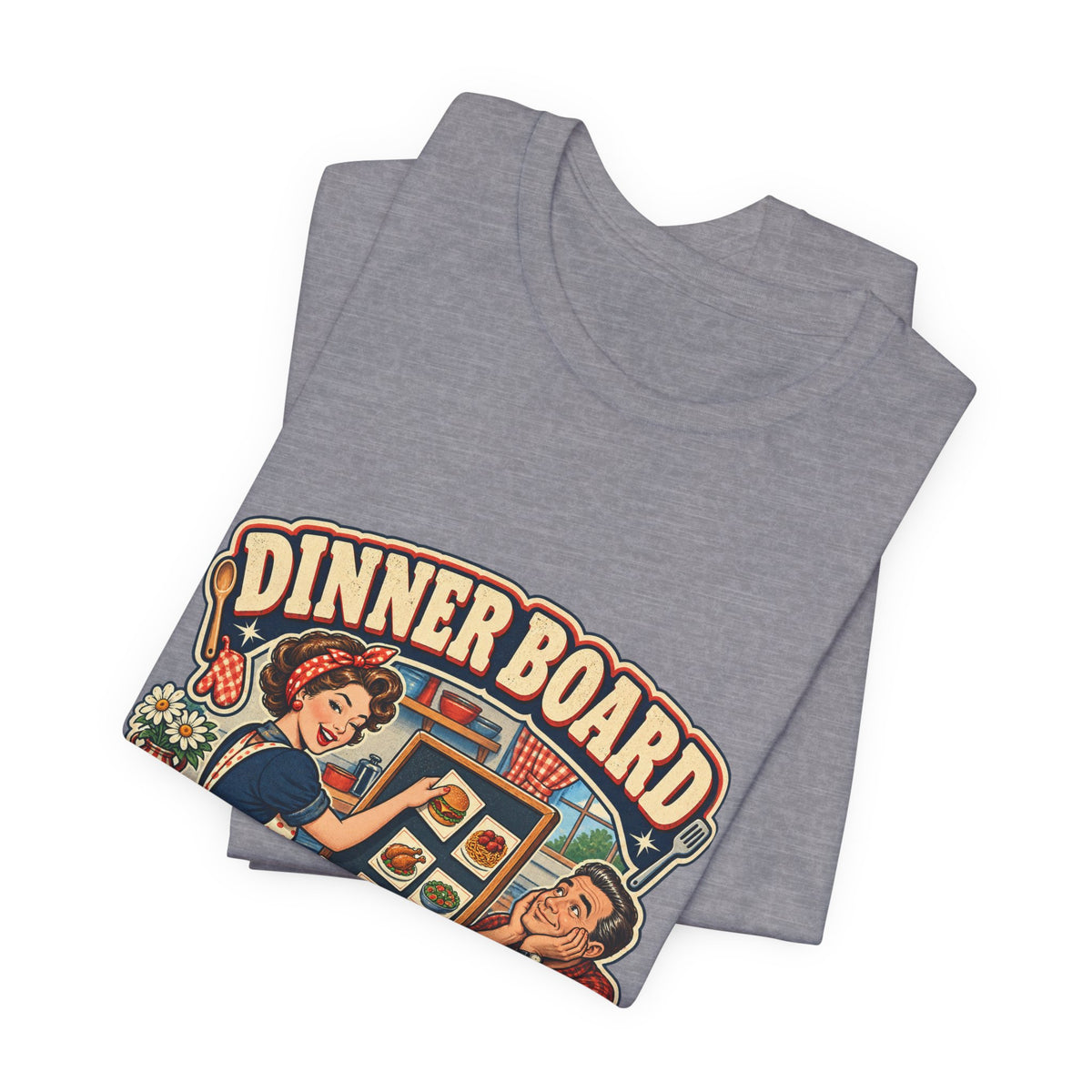 Dinner Board Menu Subject to Change Retro Vintage Food Humor T-Shirt