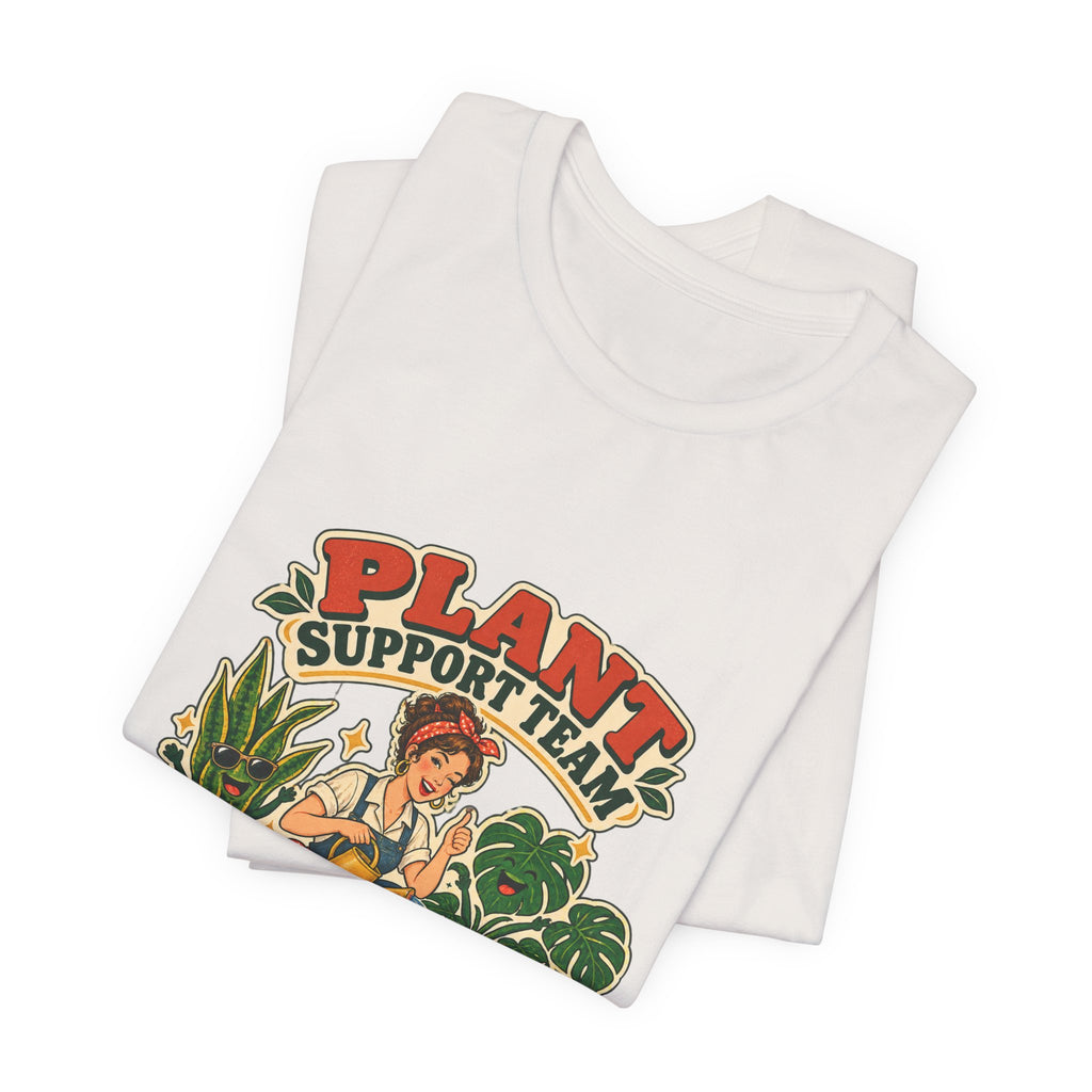 Plant Support Team T-Shirt, Talking Them Through It Vintage Plant Lady Tee