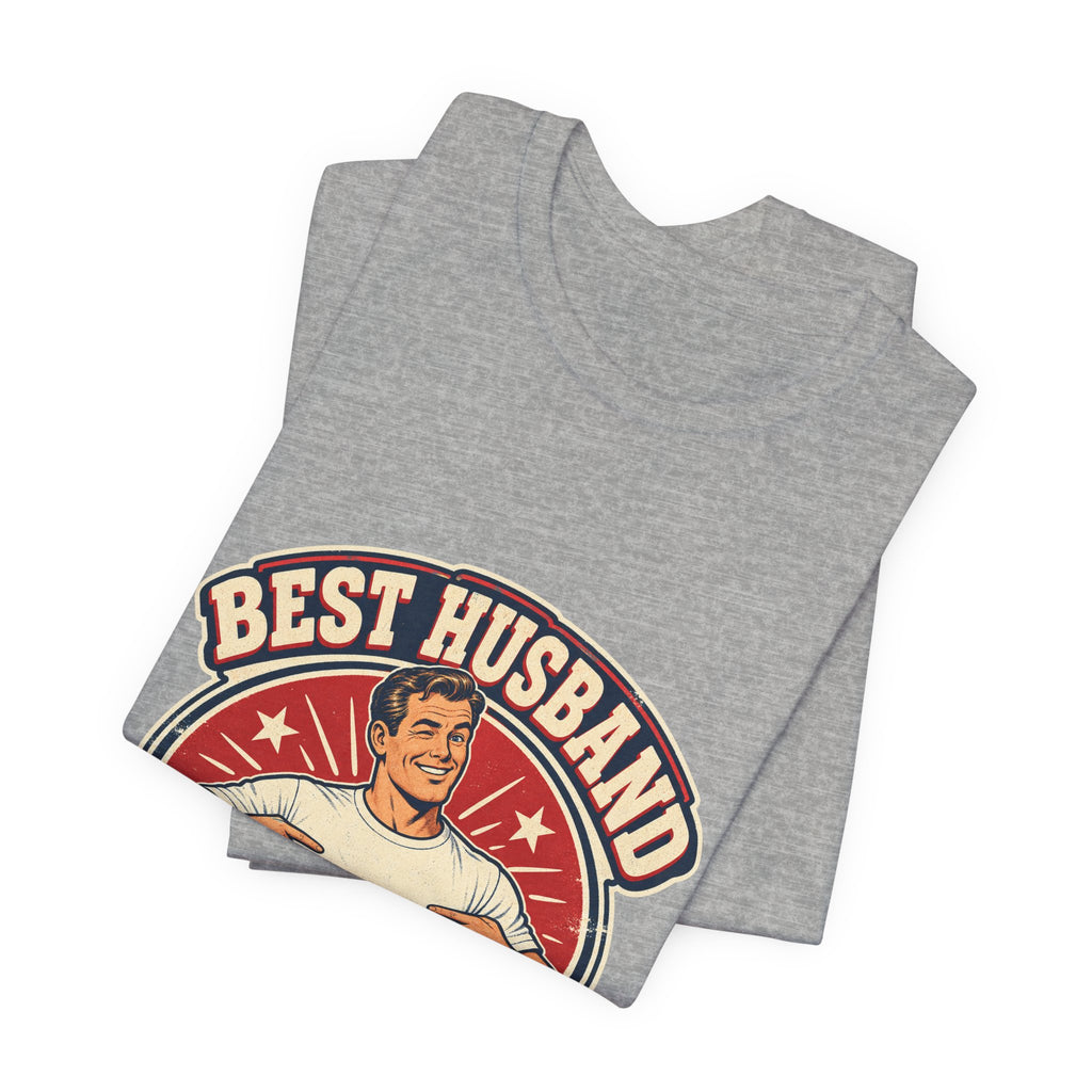 Best Husband Vintage T-Shirt — Funny Retro Husband Pride Design