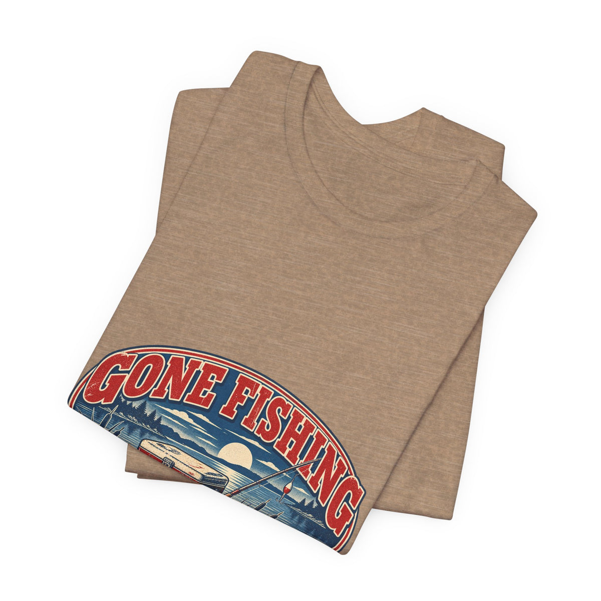 Gone Fishing T-Shirt — Back When the Cooler Is Empty Vintage Fishing Tee