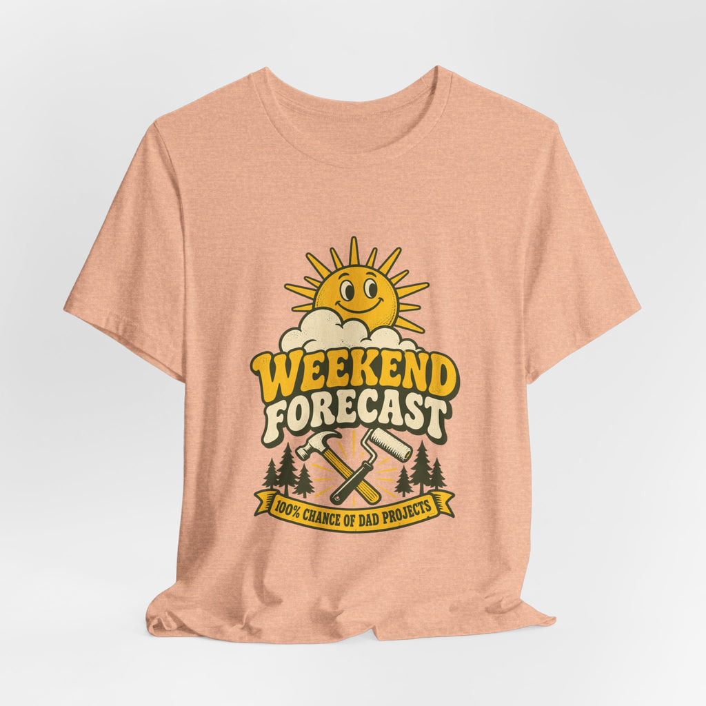 Weekend Forecast Dad Projects T-Shirt – Funny Vintage DIY Dad Tee