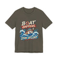 Boat Happens Stay Afloat T-Shirt — Funny Vintage Nautical Boat Humor Tee