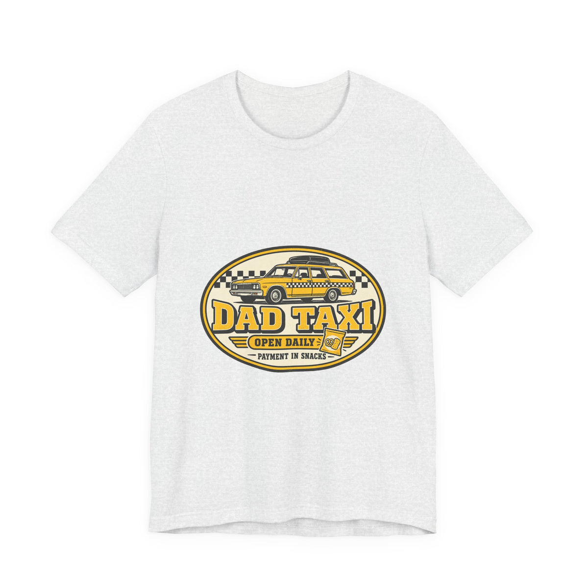 Dad Taxi T-Shirt — Open Daily, Payment in Snacks | Vintage Car Dad Tee